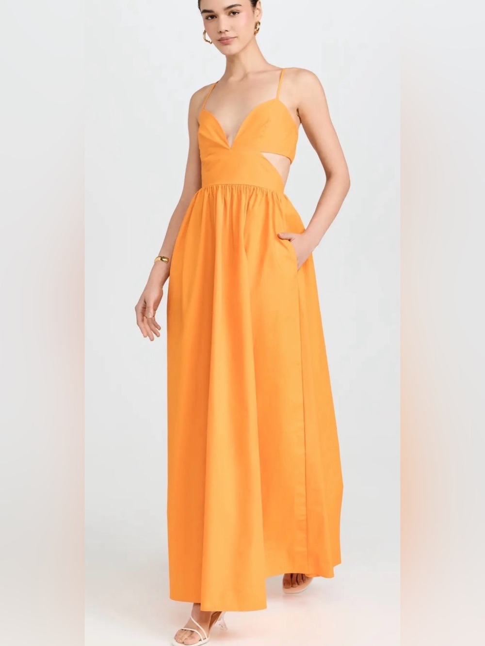 Susana Monaco Poplin cutout open back dress - Picture 9 of 9